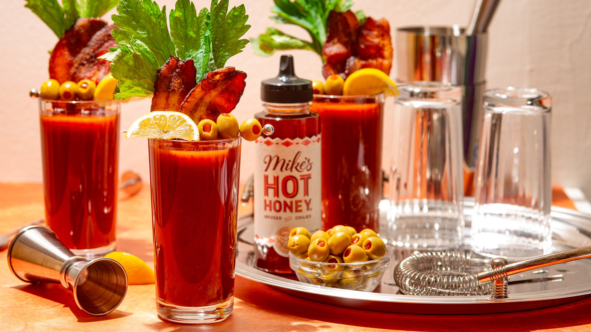 Smithfield Mike's Hot Honey Bacon Bloody Mary Recipe, image size:2400x1350