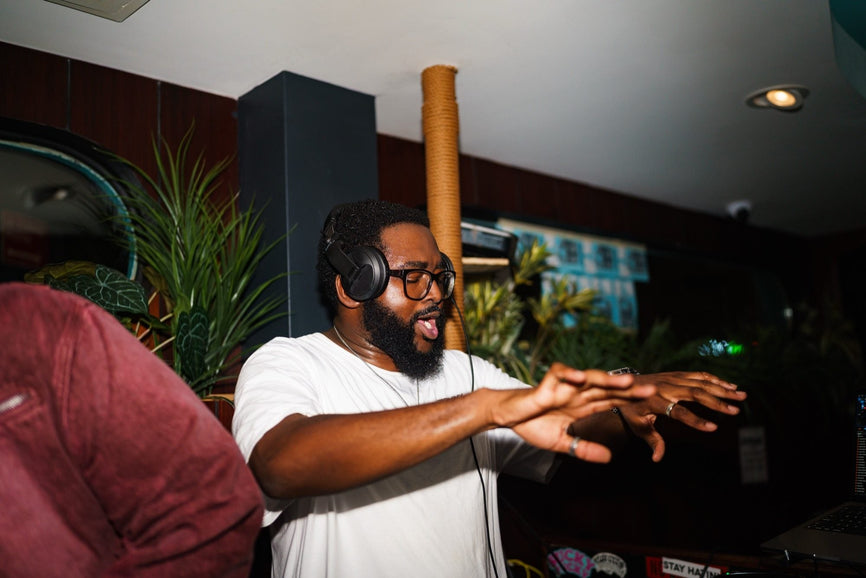 The DJ at the first B-EATS event in New York City