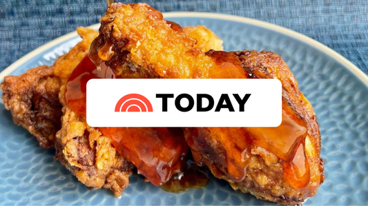 Crispy Waffles With Fried Chicken And Mike's Hot Honey