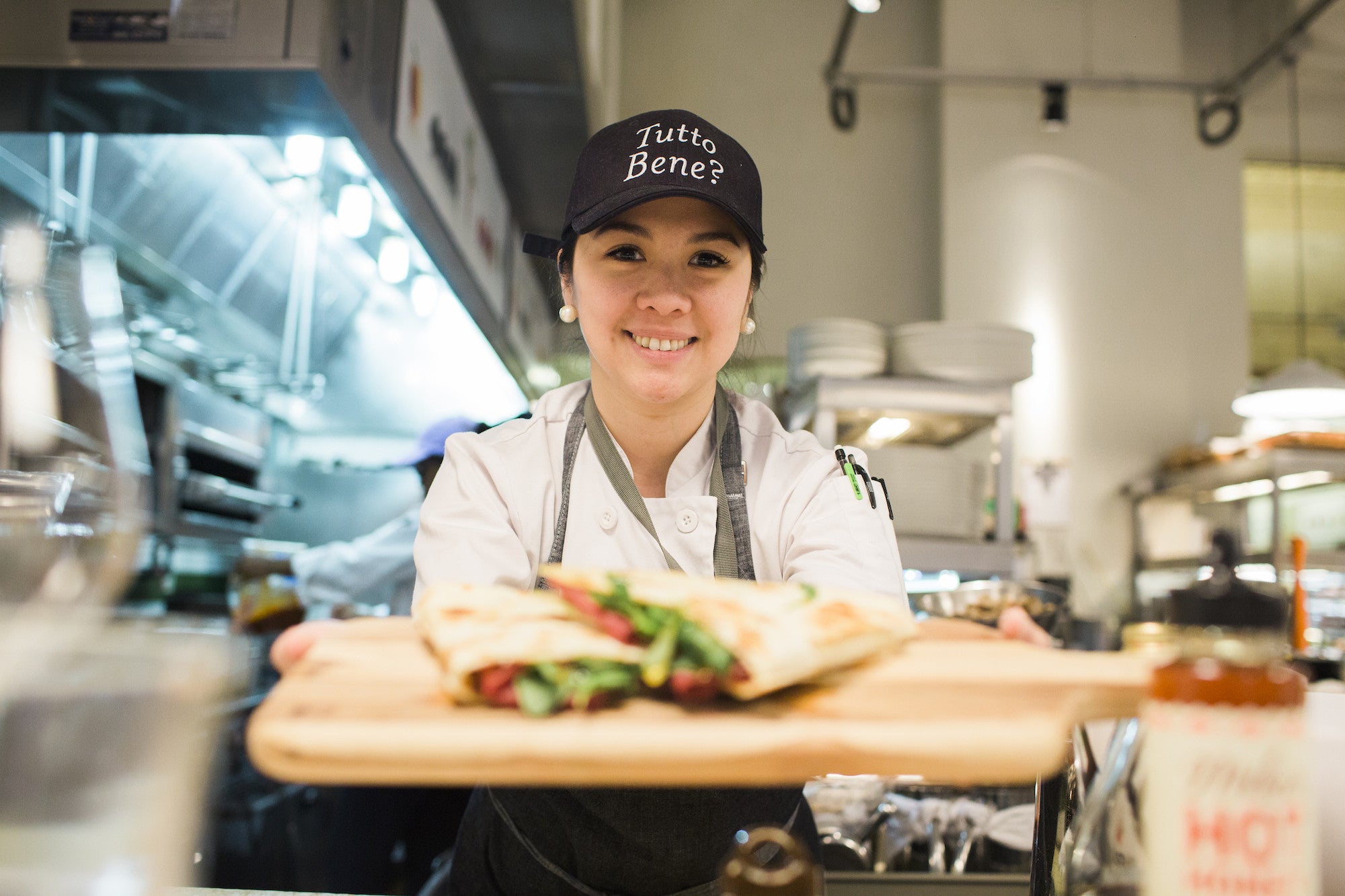 Making Piadina with Mike's Hot Honey at Eataly