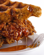 Rachael Ray's Cornflake Fried Chicken & Waffles with Pecans