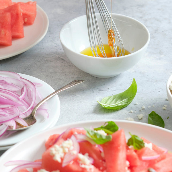 Watermelon, Feta, and Basil Salad Recipe