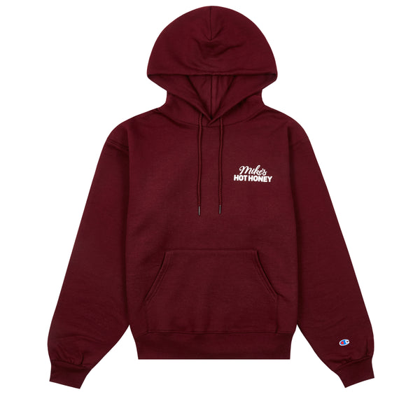 Unisex red Mikes Hot Honey Champion pullover sweater
